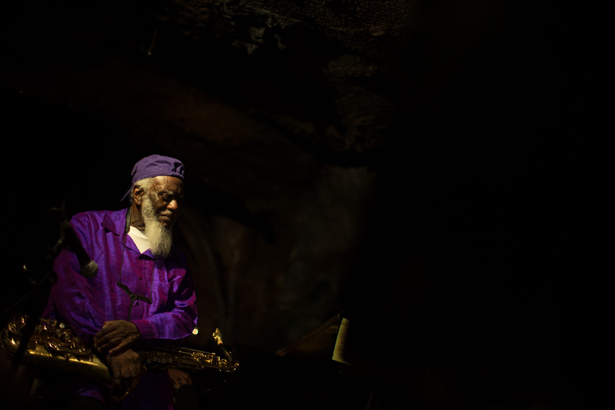 Pharoah Sanders performs at Bohemian Caverns. David L. McDuffie/CapitalBop