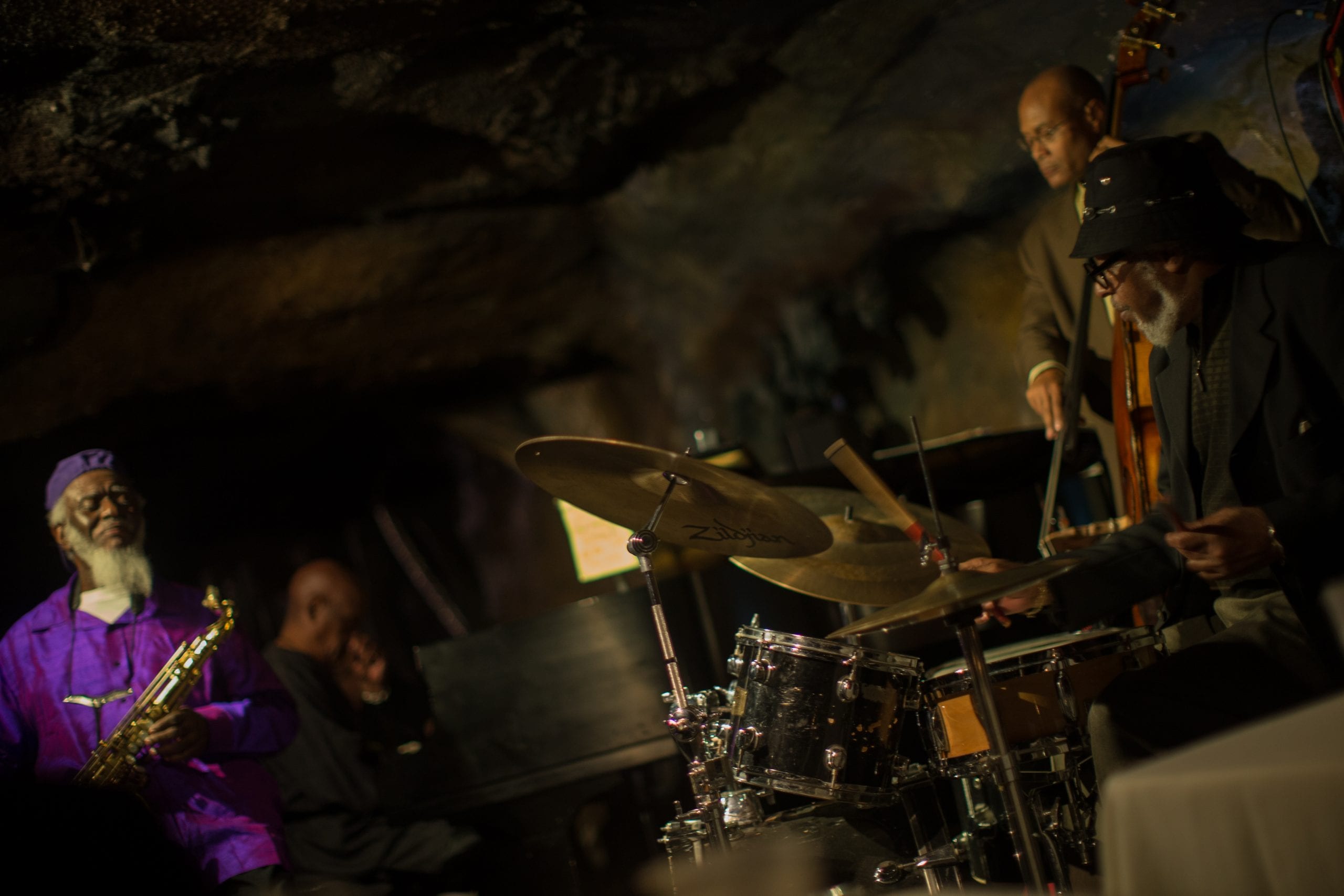 Pharoah Sanders and his quartet. David L. McDuffie/CapitalBop