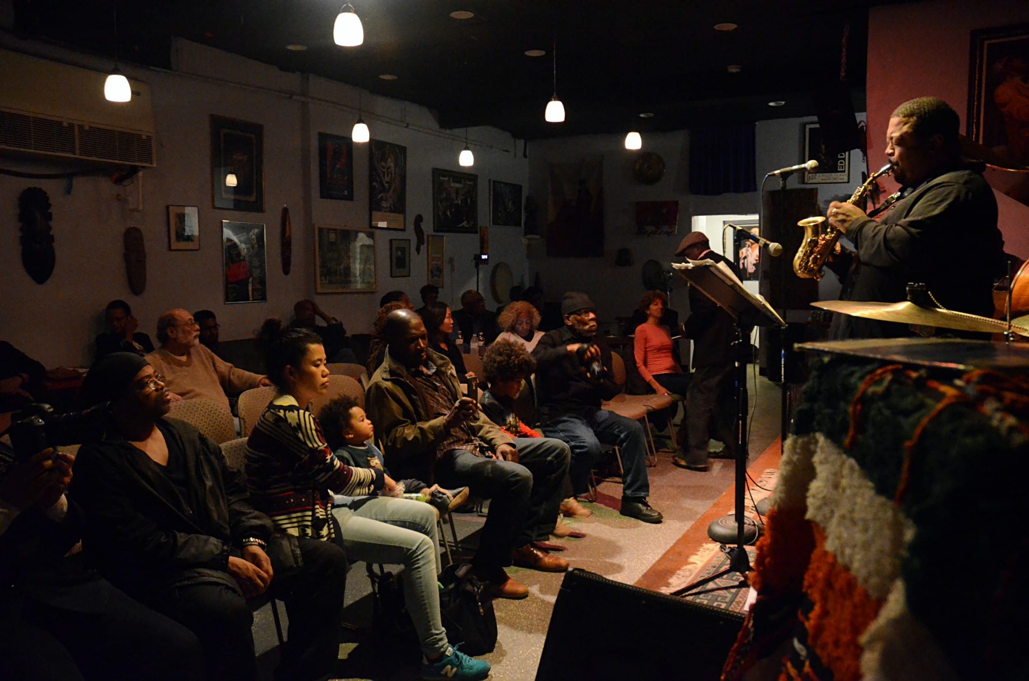 Saxophonist Craig Alston leads a band at JACS on a recent Sunday night. Barédu Ahmed/CapitalBop