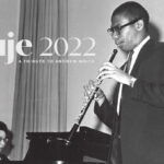 A black and white photo of saxophonist Andrew White and pianist Constance Hobson, in performance